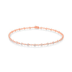 4.48ct 18k Rose Gold Diamond Choker Necklace