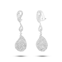 4.99ct 18k White Gold Diamond Earring