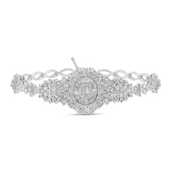 4.59ct 18k White Gold Diamond Bracelet