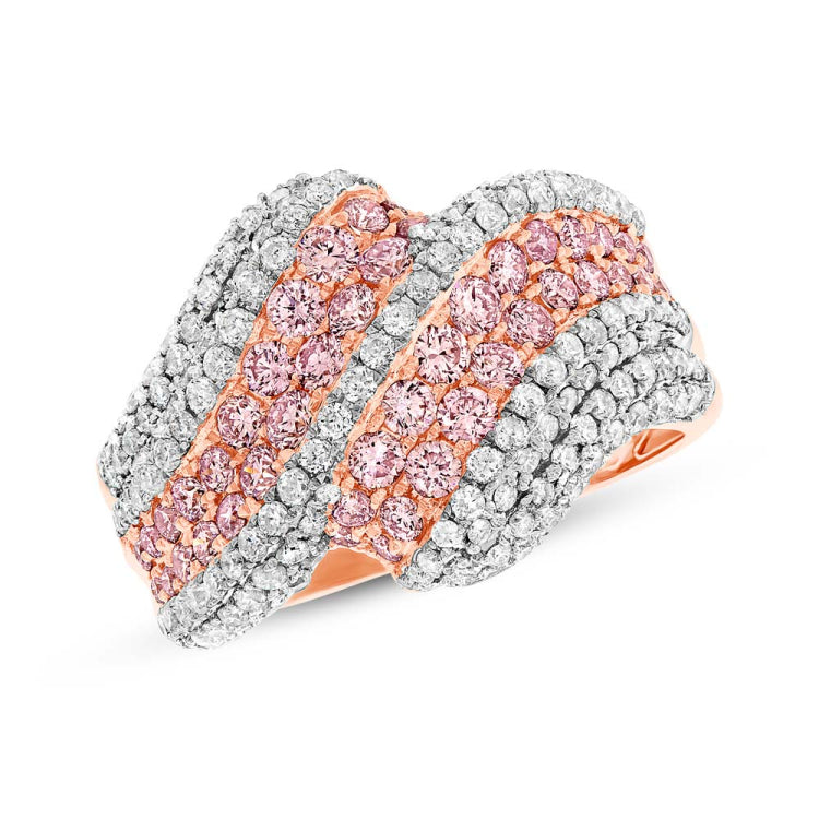 1.97ct 14k Rose Gold Natural Pink Diamond Lady's Ring