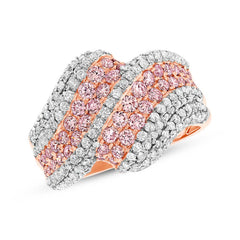 1.97ct 14k Rose Gold Natural Pink Diamond Lady's Ring