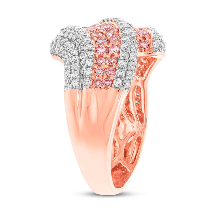 1.97ct 14k Rose Gold Natural Pink Diamond Lady's Ring
