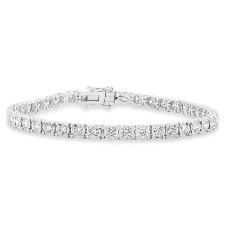 3.00ct 14k White Gold Diamond Lady's Bracelet