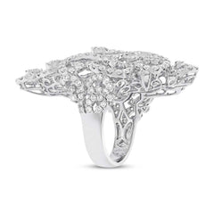 6.36ct 18k White Gold Diamond Lady's Ring