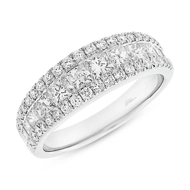 1.75ct 18k White Gold Diamond Lady's Band Size 5.25