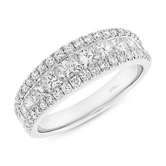 1.75ct 18k White Gold Diamond Lady's Band Size 5.25