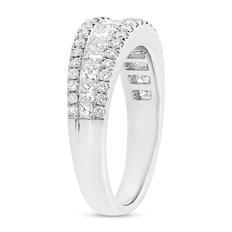 1.75ct 18k White Gold Diamond Lady's Band Size 5.25