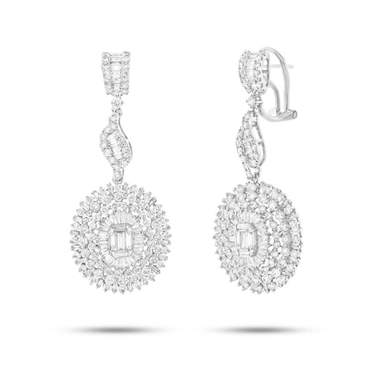 4.53ct 18k White Gold Diamond Earring