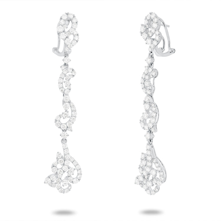 4.71ct 18k White Gold Diamond Earring