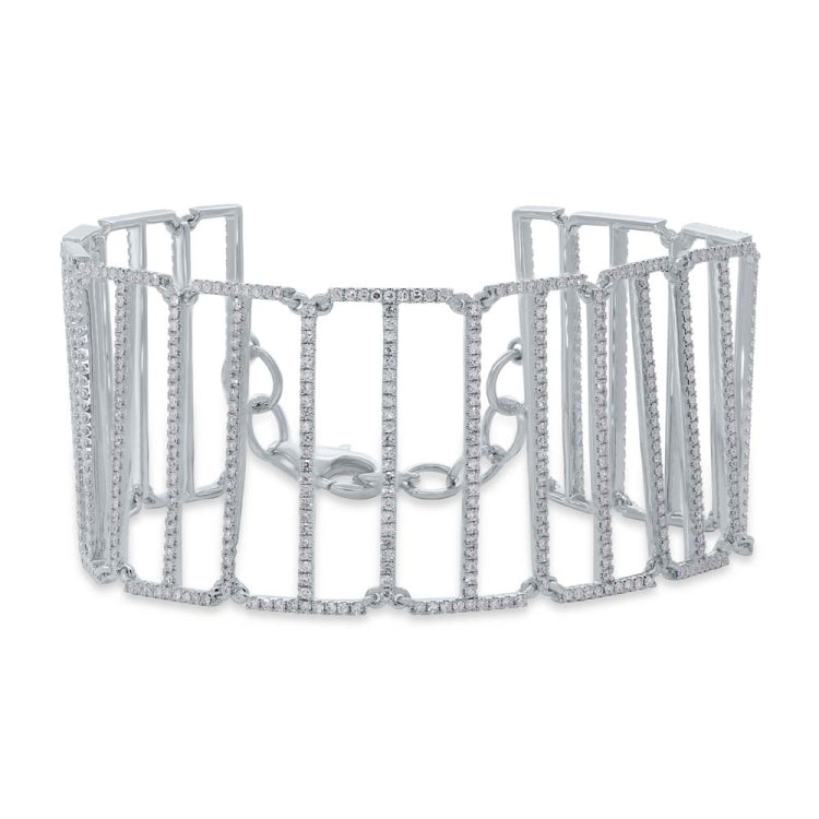 2.35ct 14k White Gold Diamond Bracelet
