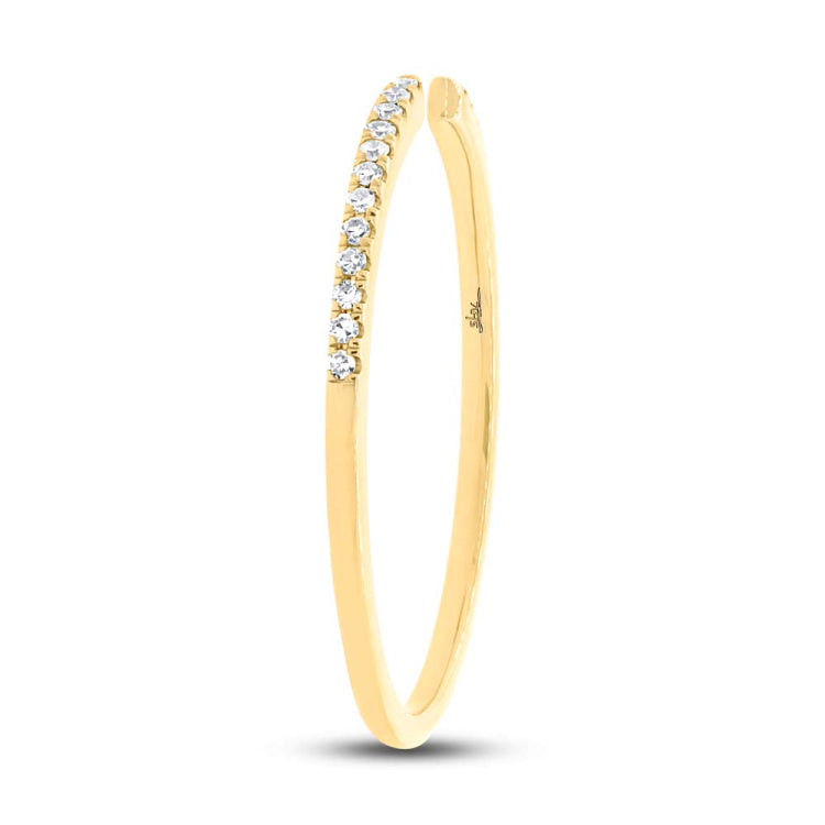 0.07ct 14k Yellow Gold Diamond Lady's Ring Size 9.5