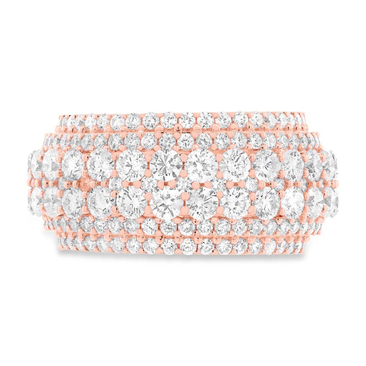 6.96ct 18k Rose Gold Diamond Lady's Ring