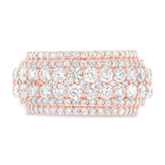 6.96ct 18k Rose Gold Diamond Lady's Ring