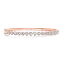 1.35ct 14k Rose Gold Diamond Bangle