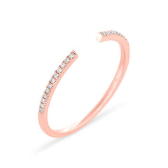 0.07ct 14k Rose Gold Diamond Lady's Ring