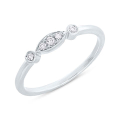 0.06ct 14k White Gold Diamond Lady's Ring