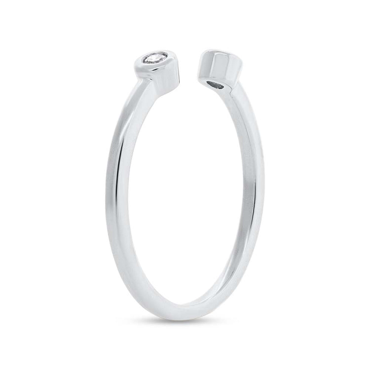 0.07ct 14k White Gold Diamond Lady's Ring