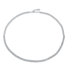 3.10ct 14k White Gold Diamond Necklace