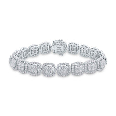 8.33ct 18k White Gold Diamond Lady's Bracelet