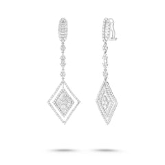 5.71ct 18k White Gold Diamond Earring