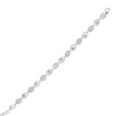 0.46ct 14k White Gold Diamond Pave Bracelet