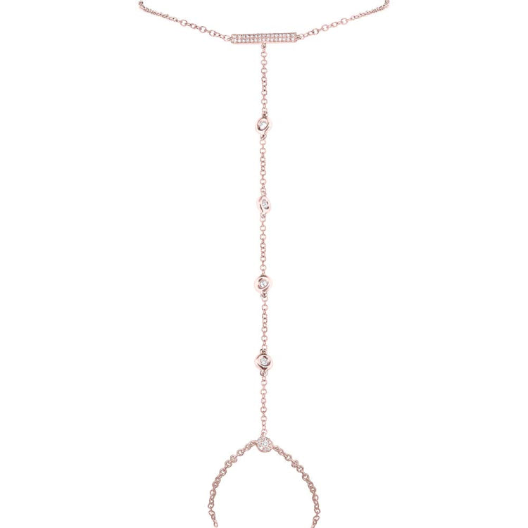 0.24ct 14k Rose Gold Diamond Lady's Bracelet