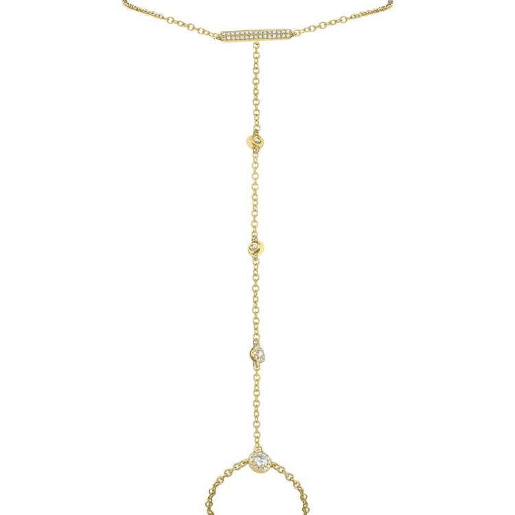 0.27ct 14k Yellow Gold Diamond Lady's Bracelet