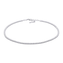 4.71ct 14k White Gold Diamond Tennis Necklace