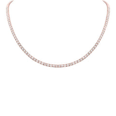 2.49ct 14k Yellow Gold Diamond Tennis Necklace