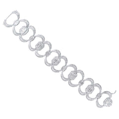 12.86ct 18k White Gold Diamond Lady's Bracelet