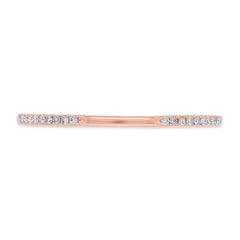 0.07ct 14k Rose Gold Diamond Lady's Ring Size 8