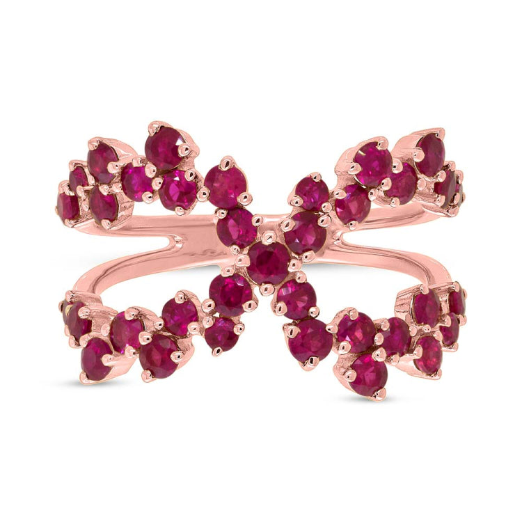 1.75ct 14k Rose Gold Ruby Lady's Ring