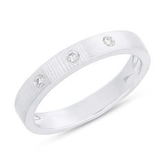 0.07ct 14k White Gold Diamond Lady's Band