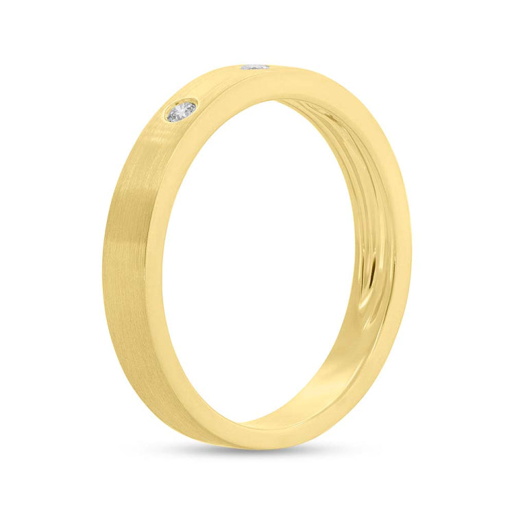 0.07ct 14k Yellow Gold Diamond Lady's Band