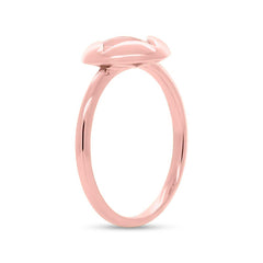 0.07ct 14k Rose Gold Diamond Pave Ring