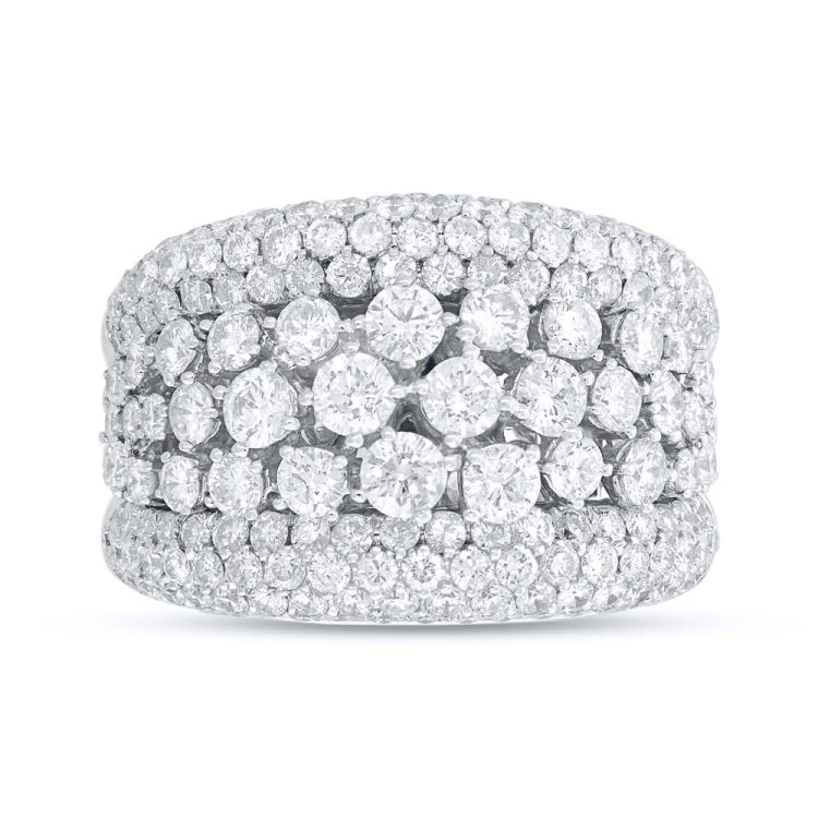 3.73ct 14k White Gold Diamond Lady's Ring