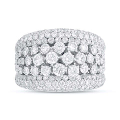 3.73ct 14k White Gold Diamond Lady's Ring