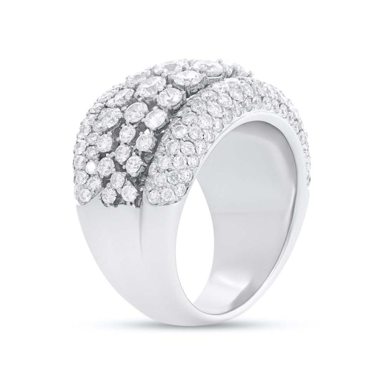 3.73ct 14k White Gold Diamond Lady's Ring