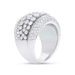 3.73ct 14k White Gold Diamond Lady's Ring