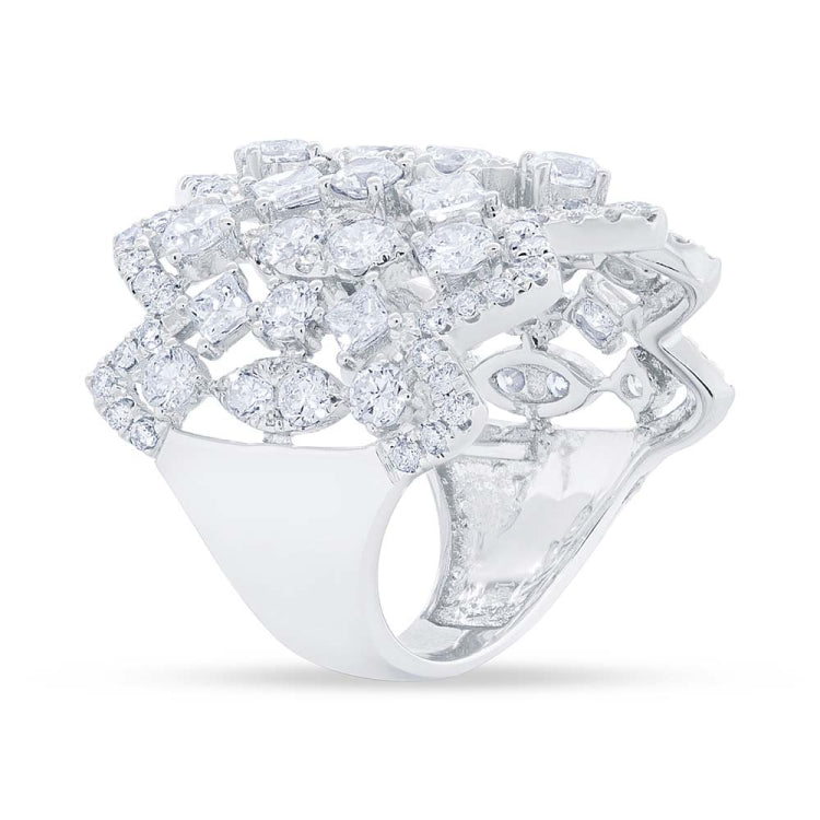 3.92ct 14k White Gold Diamond Lady's Ring