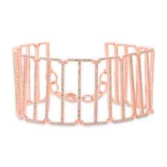 2.35ct 14k Rose Gold Diamond Bracelet