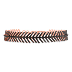 1.58ct 14k Rose Gold Black Diamond Feather Bracelet
