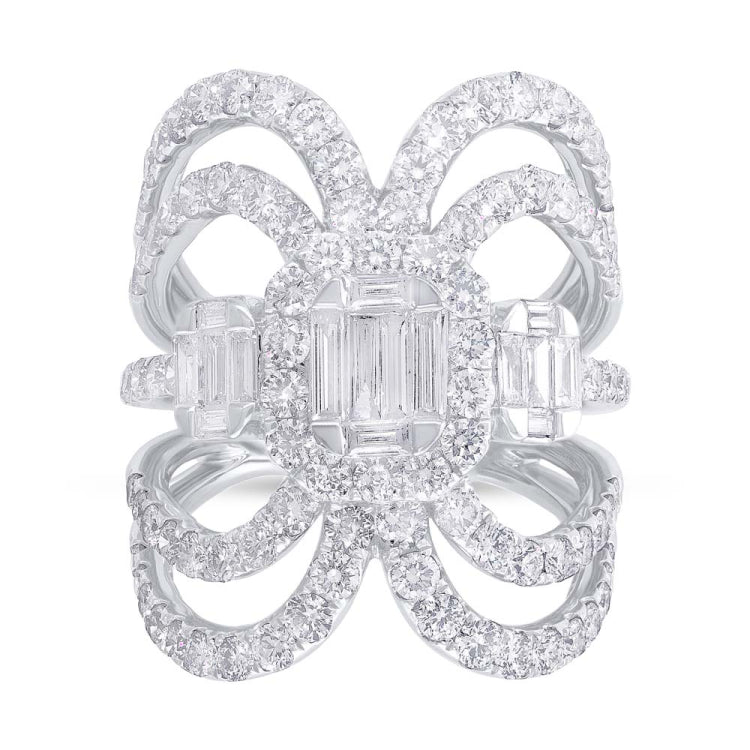 3.16ct 18k White Gold Diamond Lady's Ring