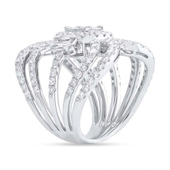 3.16ct 18k White Gold Diamond Lady's Ring