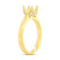 0.06ct 14k Yellow Gold Diamond Semi-mount Ring for 0.75ct Center