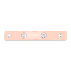 0.07ct 14k Rose Gold Diamond Lady's Band