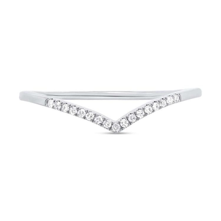 0.05ct 14k White Gold Diamond Lady's Ring