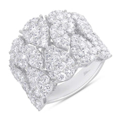 3.63ct 14k White Gold Diamond Lady's Ring