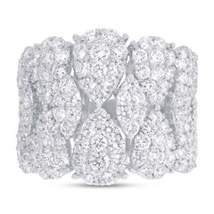 3.63ct 14k White Gold Diamond Lady's Ring