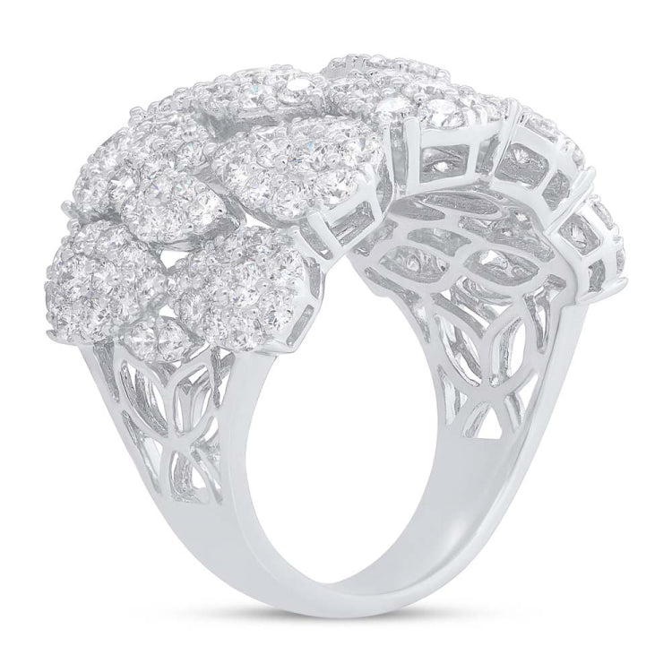 3.63ct 14k White Gold Diamond Lady's Ring